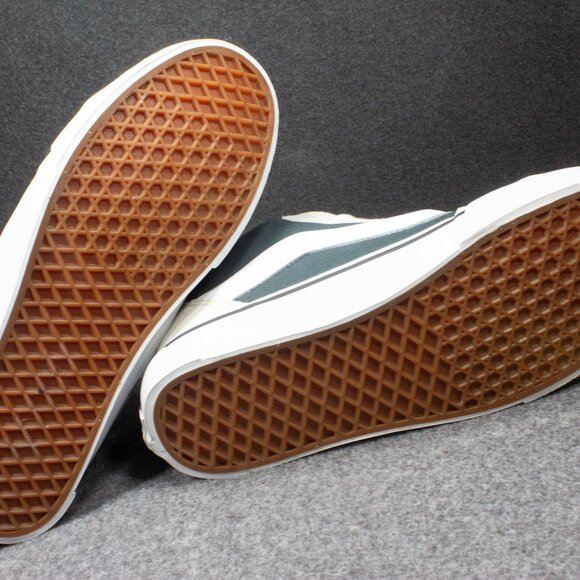 Vans Knu Mid Turtledove Beige Dark Green Skateboard Sneakers Mens Size 11.5 - Picture 9 of 12